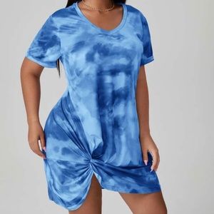 TIE DYE MINI DRESS, NEW